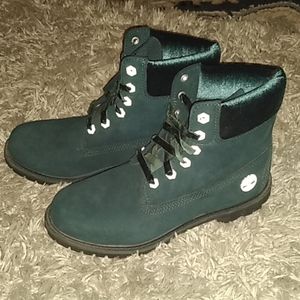 Teal timberland boots
